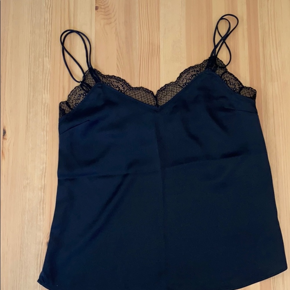 Abercrombie and Fitch Black lace trim tank